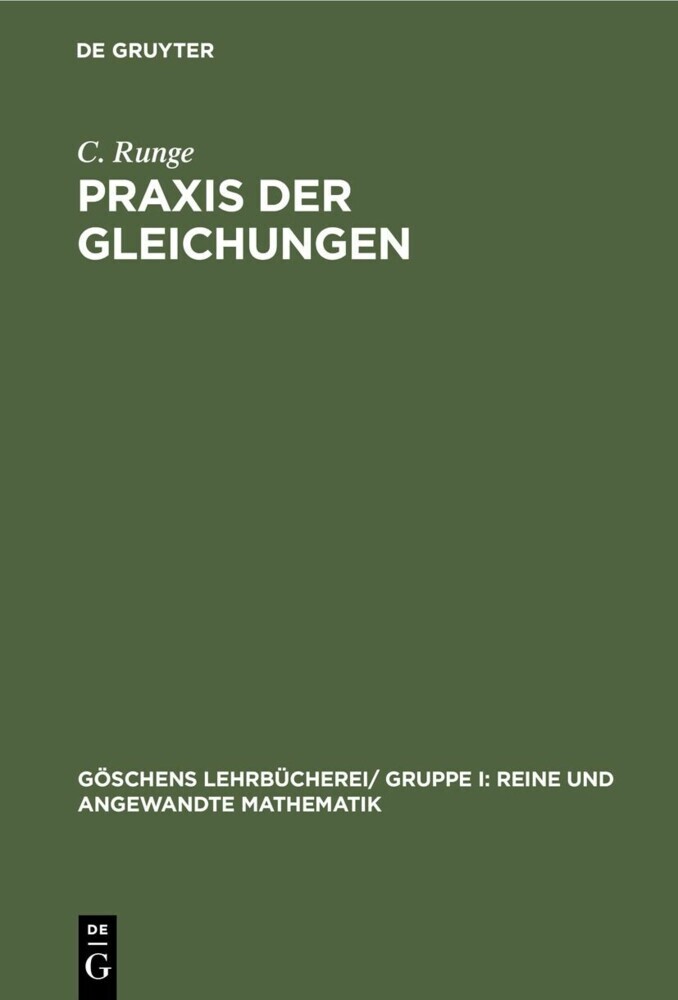 Praxis der Gleichungen main product photo