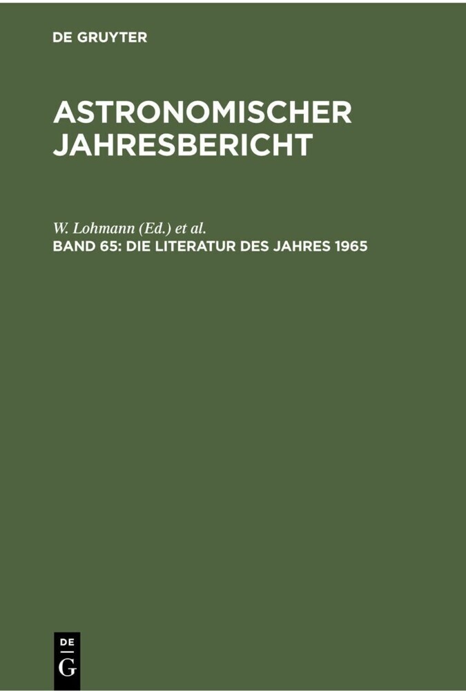 Die Literatur des Jahres 1965 main product photo