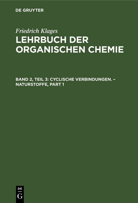 Cyclische Verbindungen. - Naturstoffe main product photo