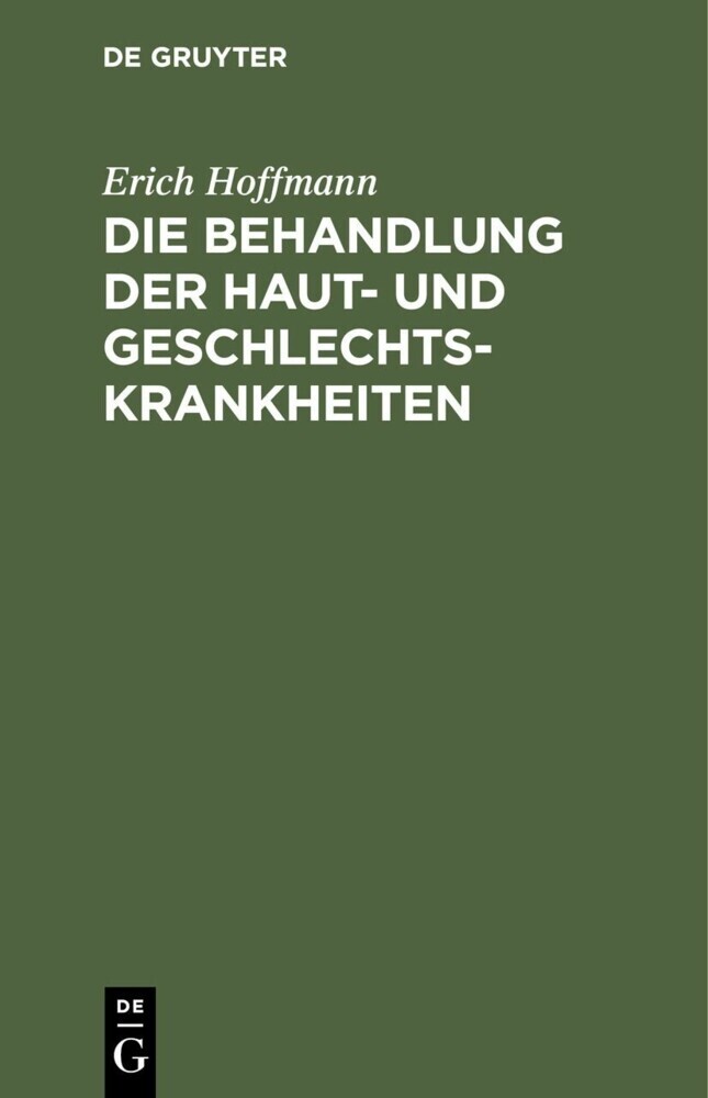 Die Behandlung der Haut- und Geschlechtskrankheiten main product photo