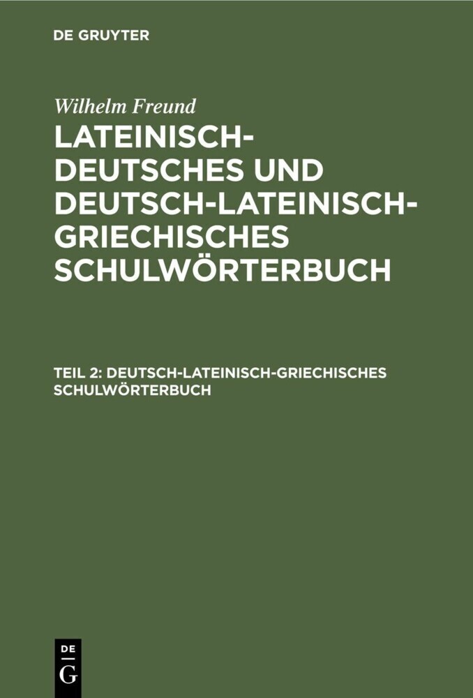 Deutsch-lateinisch-griechisches Schulwörterbuch main product photo