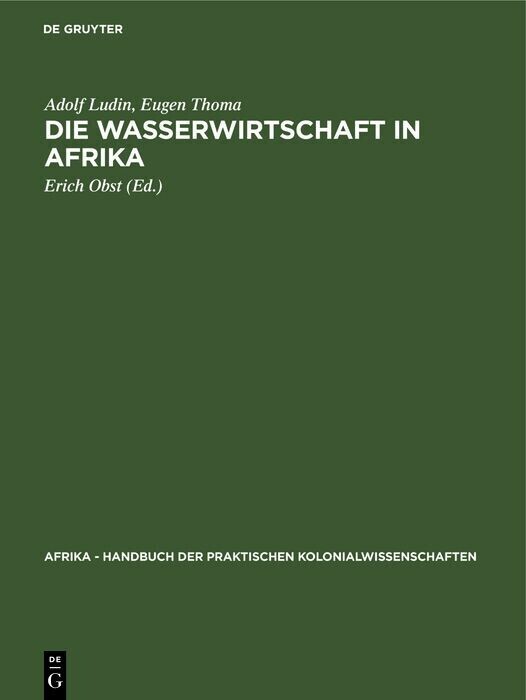 Die Wasserwirtschaft in Afrika main product photo