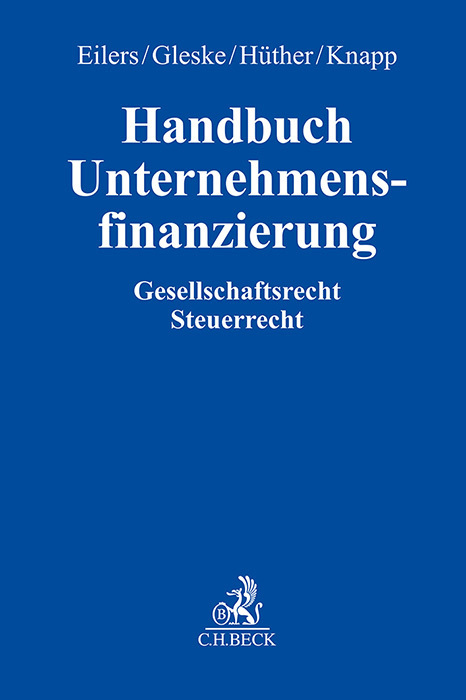 Handbuch Unternehmensfinanzierung main product photo