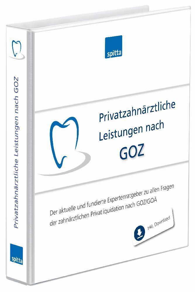 Privatzahnärztliche Leistungen nach GOZ, m. 1 Online-Zugang main product photo
