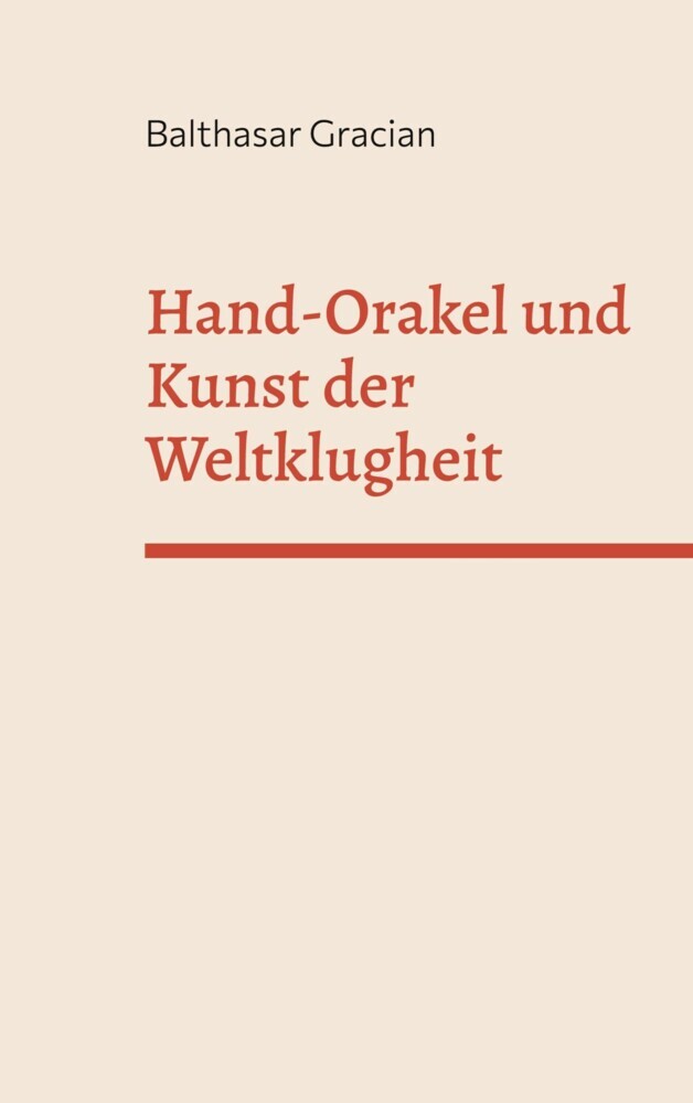 Hand-Orakel und kunst der Weltklugheit main product photo