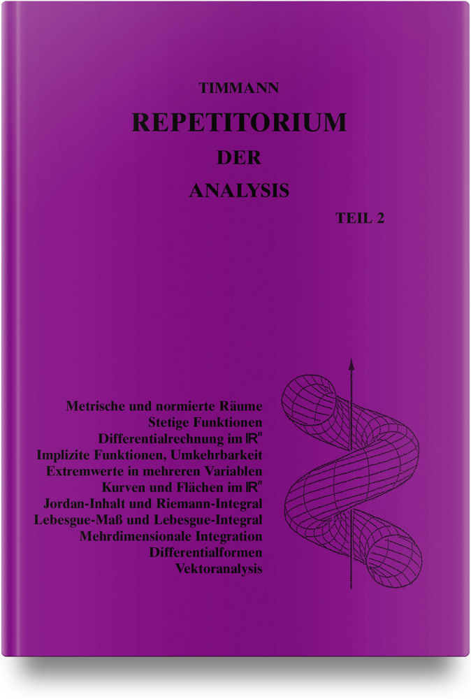 Repetitorium der Analysis, Teil 2 main product photo