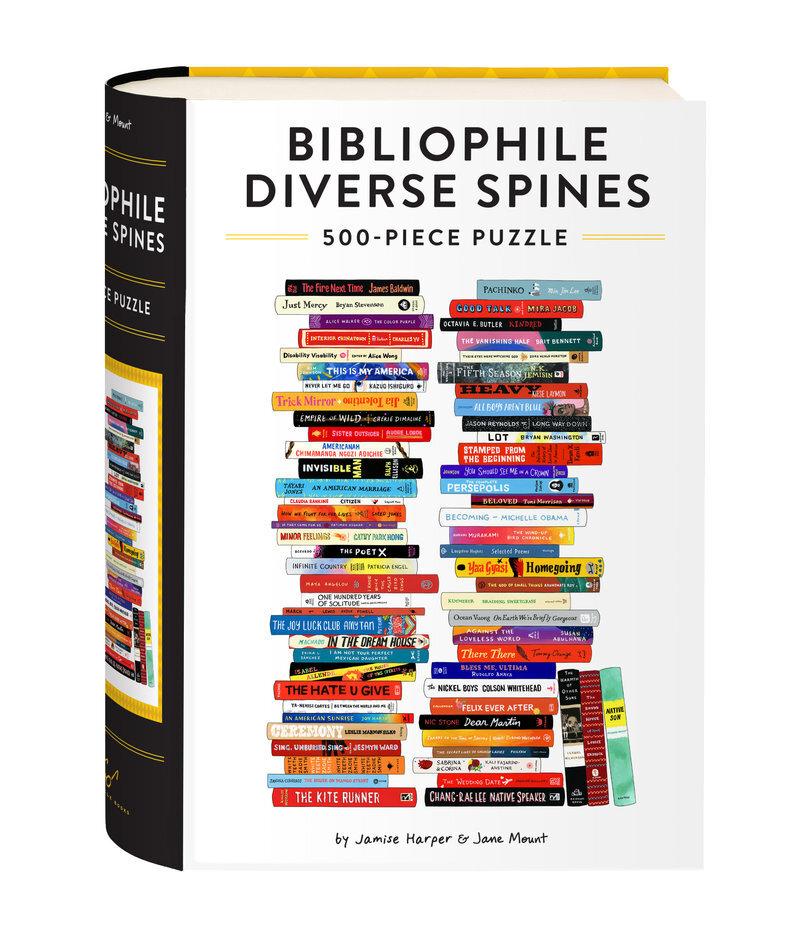 Bibliophile Diverse Spines 500-Piece Puzzle main product photo