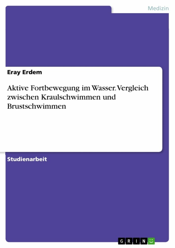 Aktive Fortbewegung im Wasser. Vergleich zwischen Kraulschwimmen und Brustschwimmen main product photo