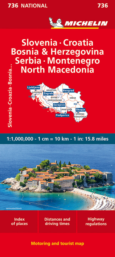 Michelin Slowenien Montenegro Bosnien Kroatien Serbien main product photo