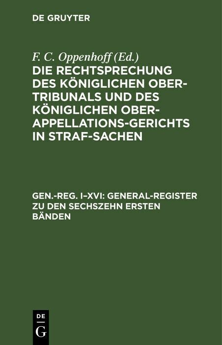 General-Register zu den sechszehn ersten Bänden main product photo