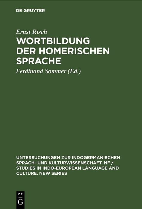 Wortbildung der homerischen Sprache main product photo