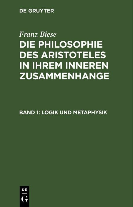 Logik und Metaphysik main product photo