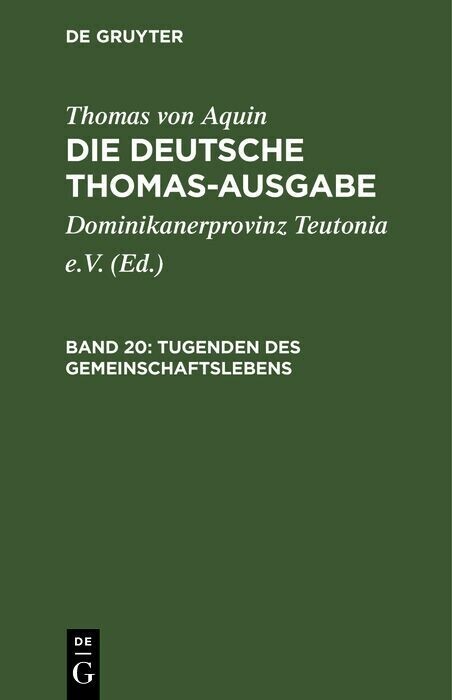 Tugenden des Gemeinschaftslebens main product photo