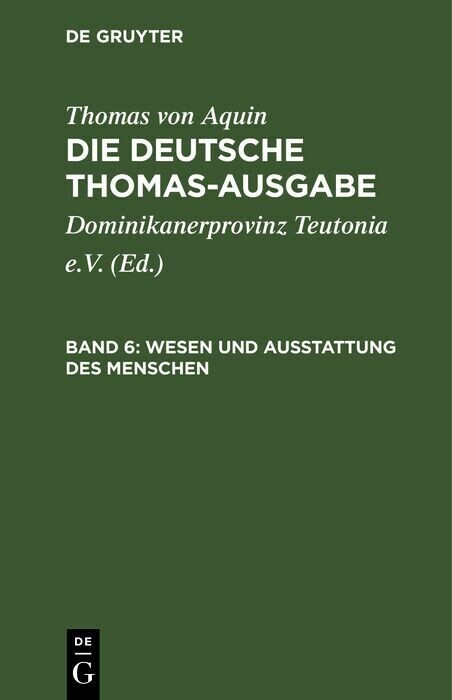 Wesen und Ausstattung des Menschen main product photo