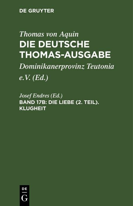 Die Liebe (2. Teil). Klugheit main product photo