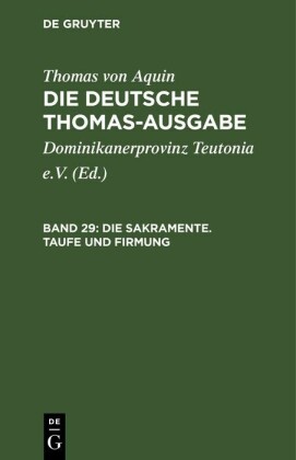 Die Sakramente. Taufe und Firmung