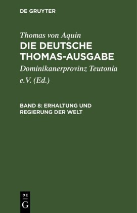 Erhaltung und Regierung der Welt