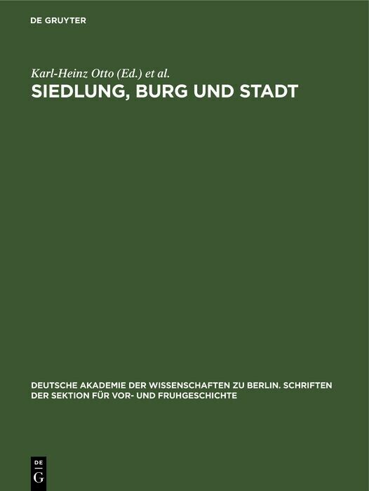 Siedlung, Burg und Stadt main product photo