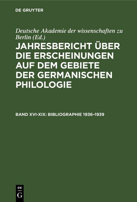 Bibliographie 1936-1939 main product photo