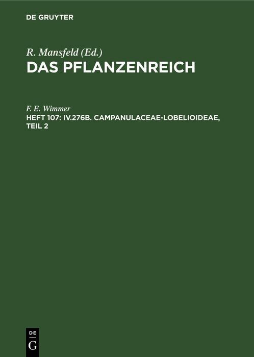 IV.276b. Campanulaceae-Lobelioideae, Teil 2 main product photo