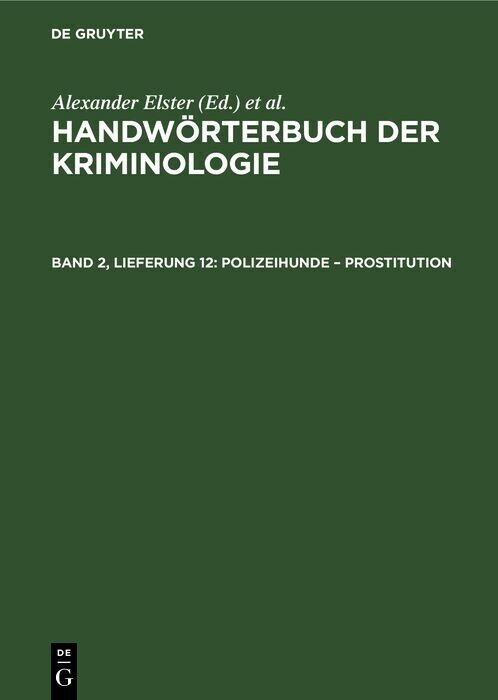 Polizeihunde - Prostitution main product photo