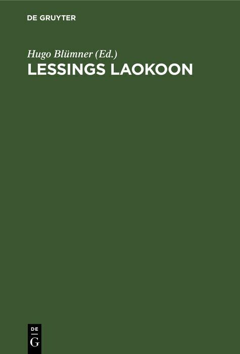 Lessings Laokoon main product photo