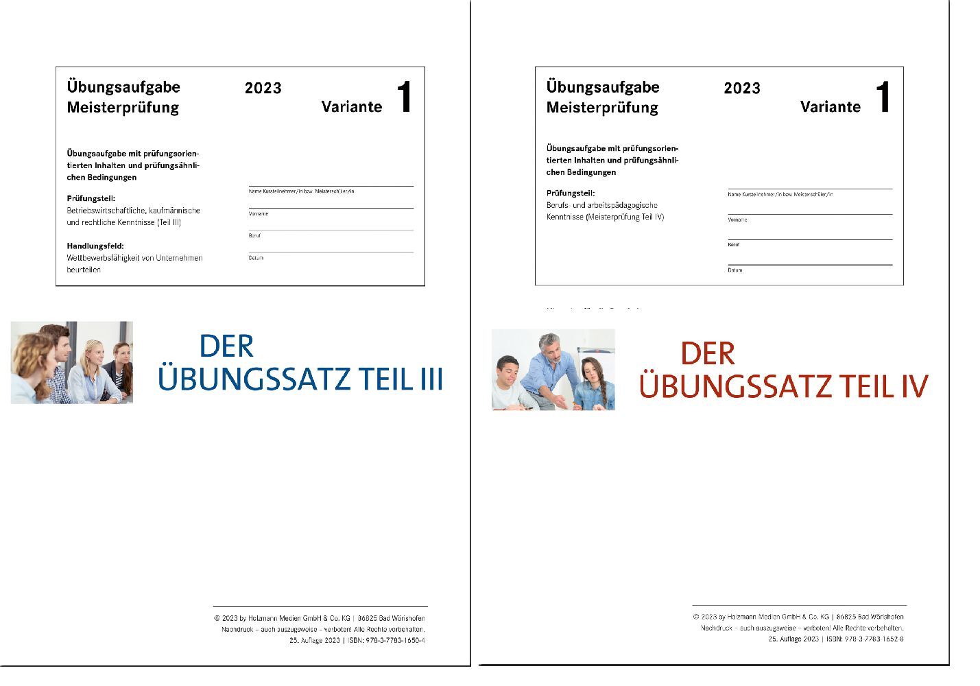 Das Übungspaket Teil III + IV - Variante 1 + 2 main product photo
