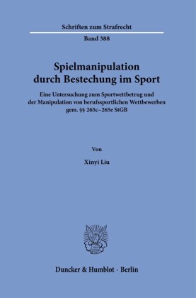 Spielmanipulation durch Bestechung im Sport.
