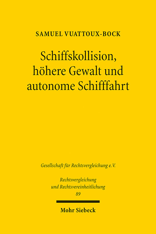 Schiffskollision, höhere Gewalt und autonome Schifffahrt main product photo
