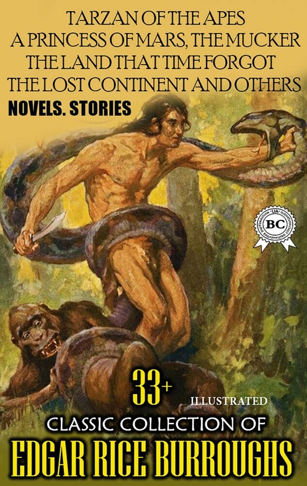 33+ Classic Collection of Edgar Rice Burroughs. Novels. Stories. Illustrated main product photo