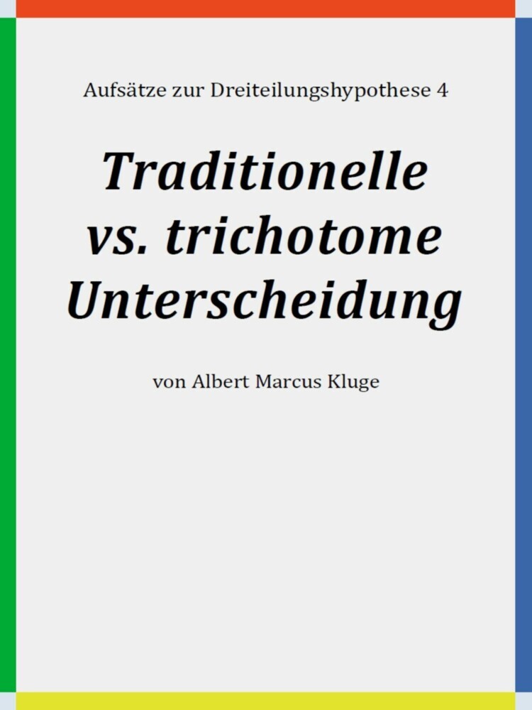 Traditionelle vs. trichotome Unterscheidung main product photo