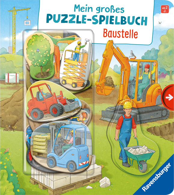 Mein großes Puzzle-Spielbuch - Baustelle main product photo