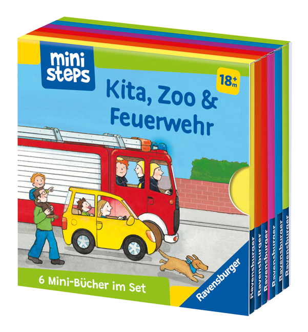 ministeps: Mein erster Bücher-Würfel: Kita, Zoo und Feuerwehr (Bücher-Set) main product photo
