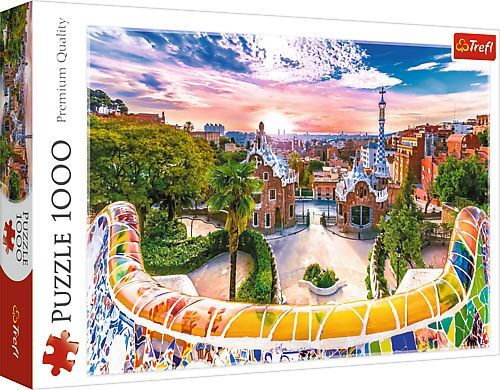 Puzzle 1000 Sonnenuntergang in Barcelona, Spanien main product photo