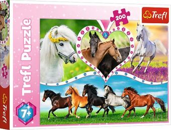 Puzzle 200  Schöne Pferde