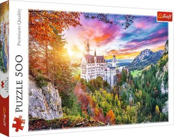 Puzzle 500  Blick auf Neuschwanstein, Deutschland