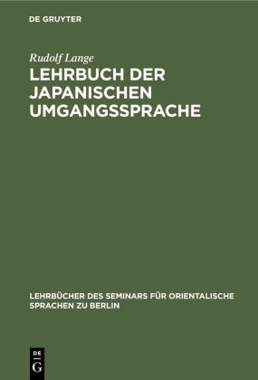 Lehrbuch der japanischen Umgangssprache