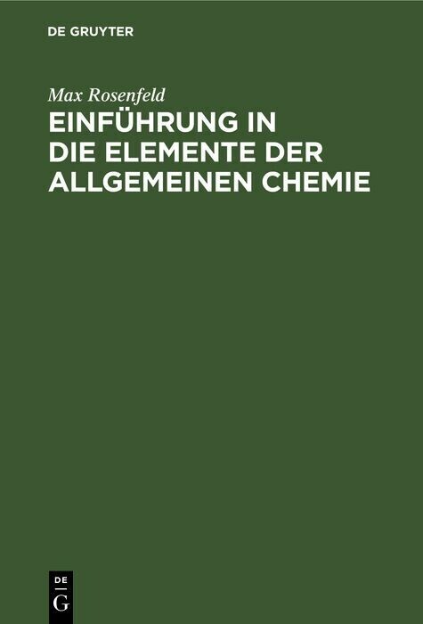 Einführung in die Elemente der allgemeinen Chemie main product photo