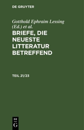 Briefe, die neueste Litteratur betreffend. Teil 21/23