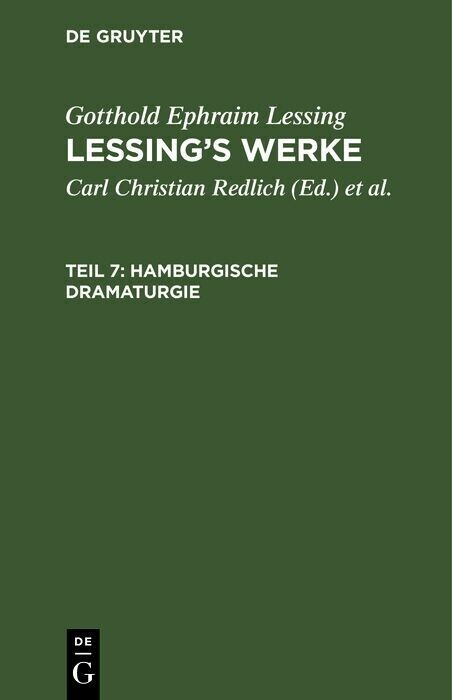 Hamburgische Dramaturgie main product photo