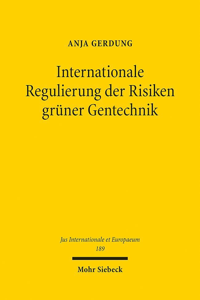Internationale Regulierung der Risiken grüner Gentechnik main product photo