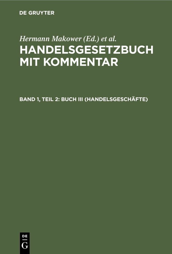 Buch III (Handelsgeschäfte) main product photo