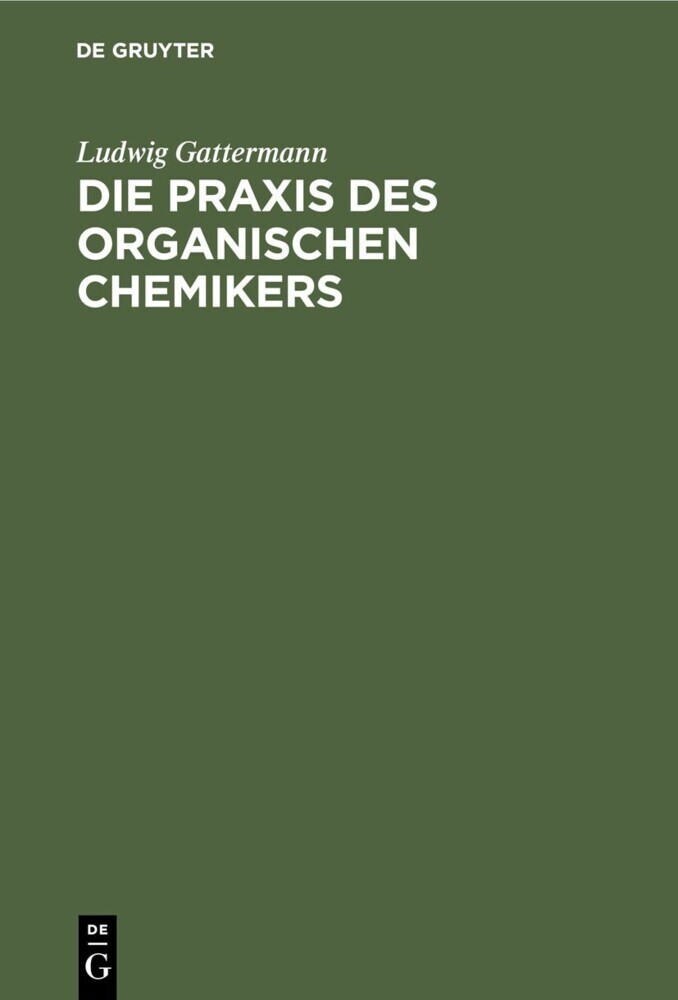 Die Praxis des organischen Chemikers main product photo