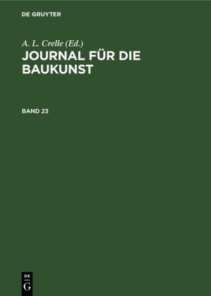 Journal für die Baukunst. Band 23