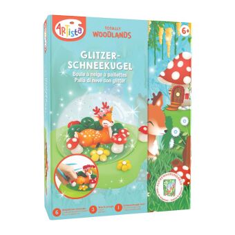 ARTISTA - Glitzer-Schneekugel Reh