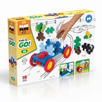 Plus Plus,46 Kreativ Bausteine BIG GO! Fahrzeuge