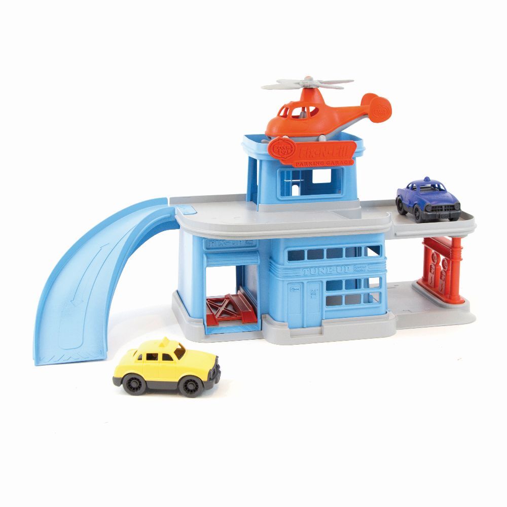 GREENTOYS - Parkgarage mit Hubschrauber und 2 Autos main product photo