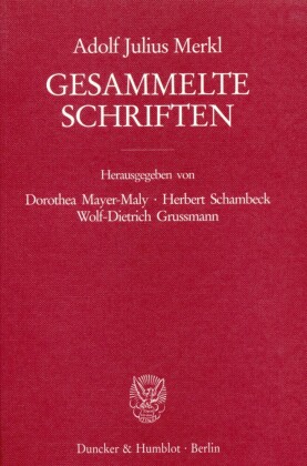 Gesammelte Schriften.