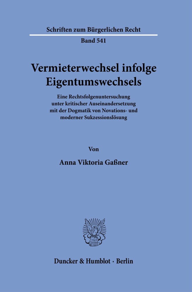 Vermieterwechsel infolge Eigentumswechsels. main product photo