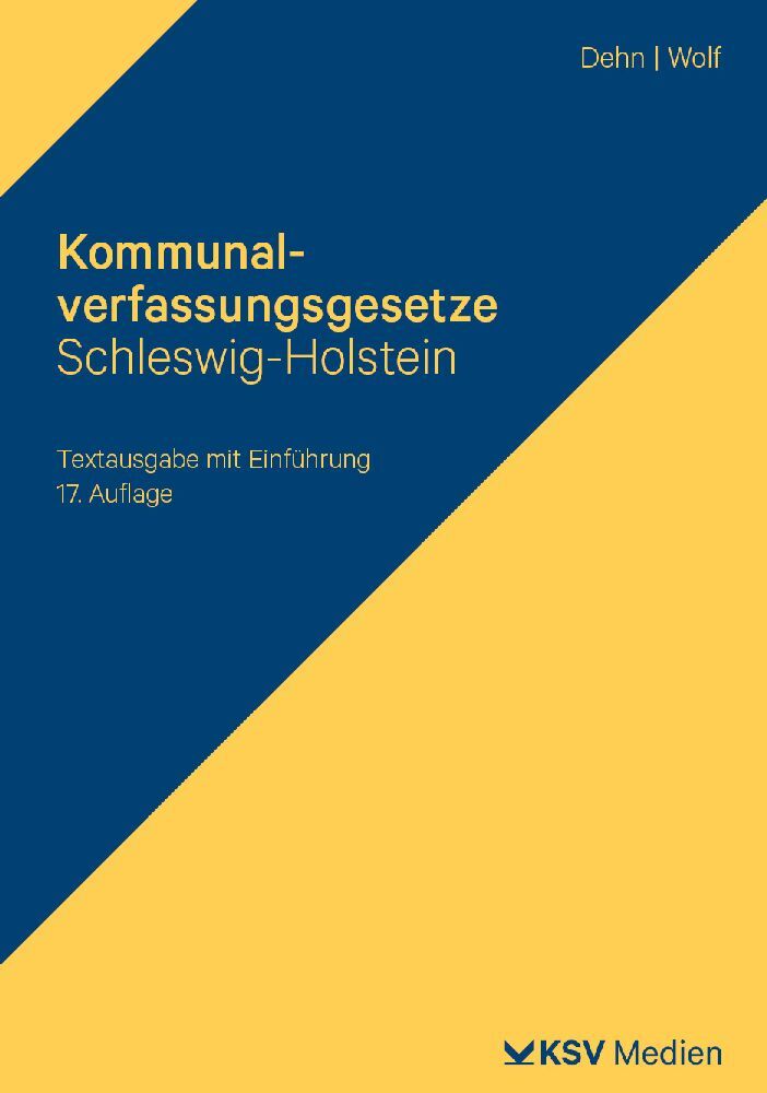 Kommunalverfassungsgesetze Schleswig-Holstein main product photo